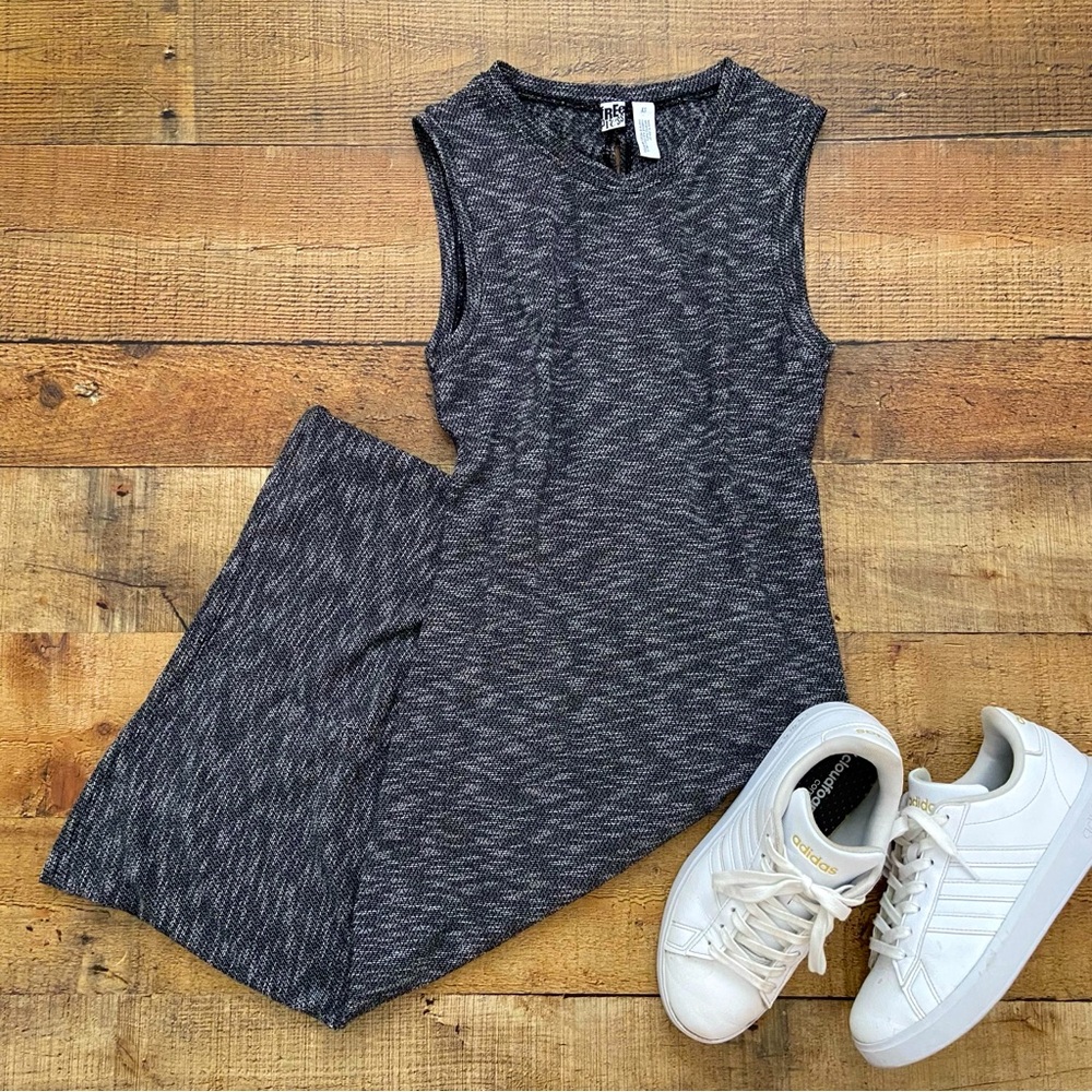 Marled Fitted Gray Dress 🩶 Ruched Twist in Back, Open Back  - Nordstrom